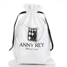 Атласные шелковые Сумки для париков с принтом логотипа на заказ, ювелирные изделия/упаковка/косметика/подарок/Свадебные/вечерние/сумки для хранения/сумки для обуви