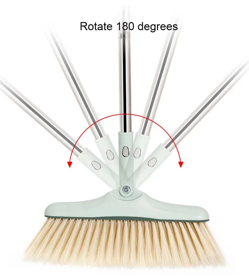 Складная ветрозащитная Бытовая Метла Совок Набор пластиковая анти-намотка мягкая щетина пол развертки Нескользящая ручка щетка для очистки