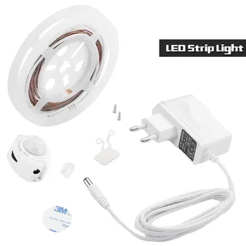 

LED Under Cabinet light PIR Motion Sensor LED Strip SMD 2835 1M 2.4M Night Light For Closet Wardrobe Stairs Hallway