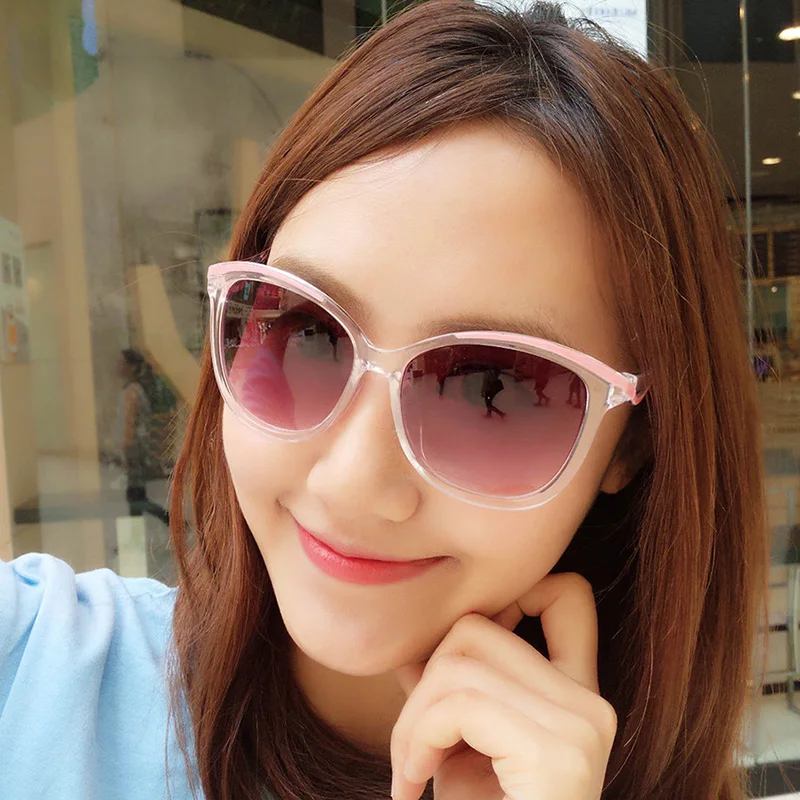 Unisex Fashion Two tone Goggle Sunglasses Vintage Sun Glasses Women Men