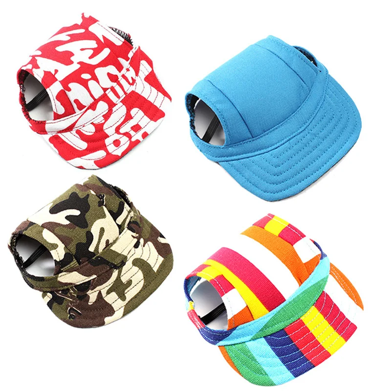 Outdoor Dog Baseball Hat Pet Canvas Cap Summer Breathable For Small Dog