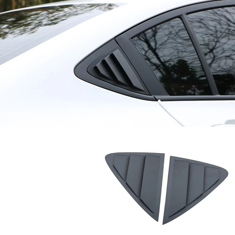 Lsrtw2017 Abs автомобиля Защита от солнца на заднее стекло авто затвора Панель планки для Chevrolet Cavalier - Название цвета: matt black