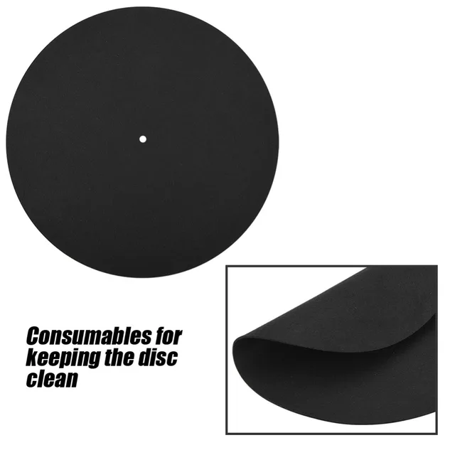 1PCS Ultra-thin Anti-static Vinyl Turntable Record Pad Antistatic Flat Soft Mat Slipmat Mat Pad