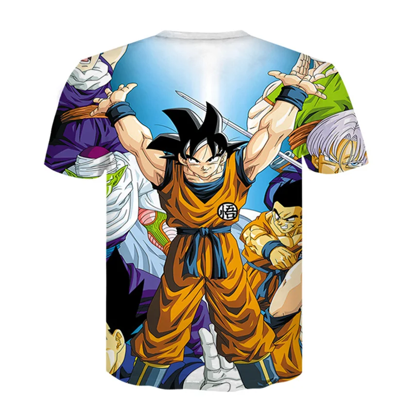 Футболка Dragon Ball DBZ Bulma Super Saiyan vegeta 3D для мужчин и женщин аниме детей Goku Goten Gohan Harajuku