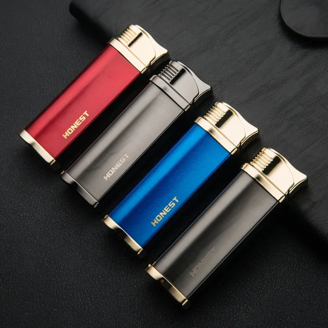 4 Color Select Bright Butane Windproof Lighter Encendedor With 4 Color Select Bright Butane Windproof Lighter Encendedor With Pakeage Box Gadgets For Men 2017 Gas