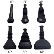 5 шт. 1 2 3 4 5 6p отверстие прямая оболочка разъема силикагель оболочка впрыска сопла Автомобильная куртка для автомобиля разъем