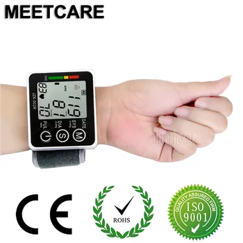 

Home Health Care Wrist Blood Pressure Monitor Household Automatic Digital LCD Sphygmomanometer Hypertension Heart Pulse Oximeter