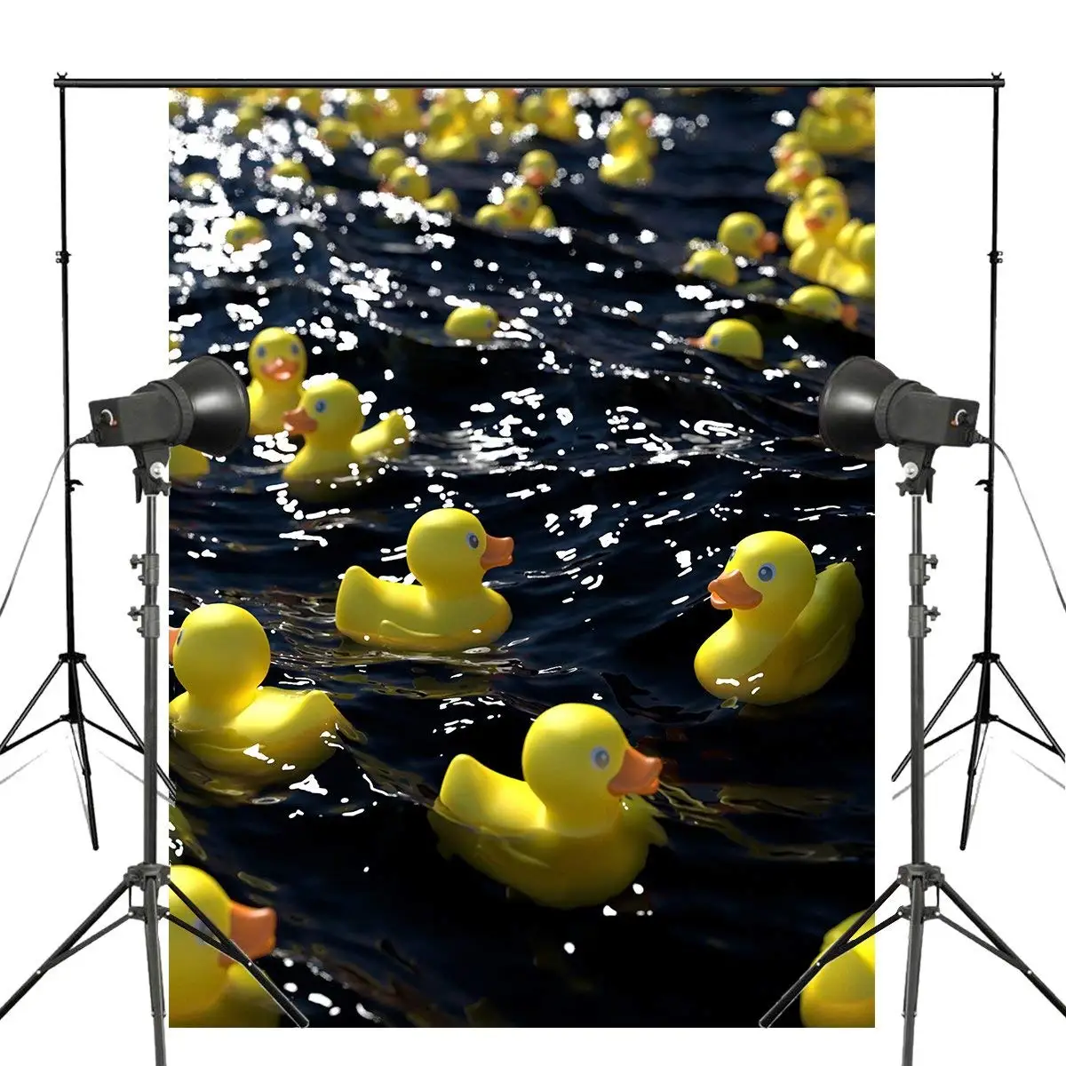 

Water Duck Toys Photography Background Happy Hour Backdrop Children Bedroom Wallpaper Studio Props 150x220cm