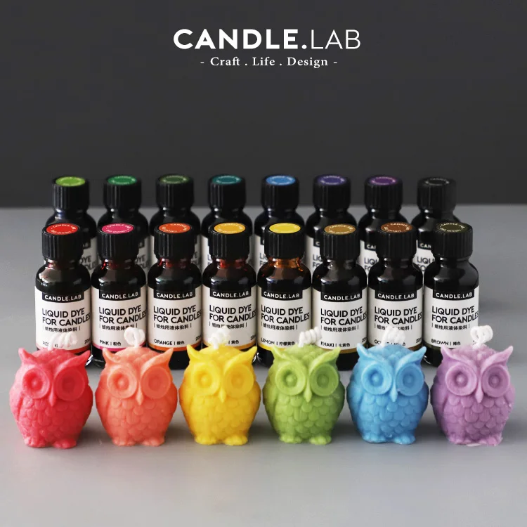 18 Color Plastic Bottle Candle Liquid Pigment Dye DIY Aromatherapy Candle  Dye Toner Available with Wax Core Wire Board Stickers - AliExpress