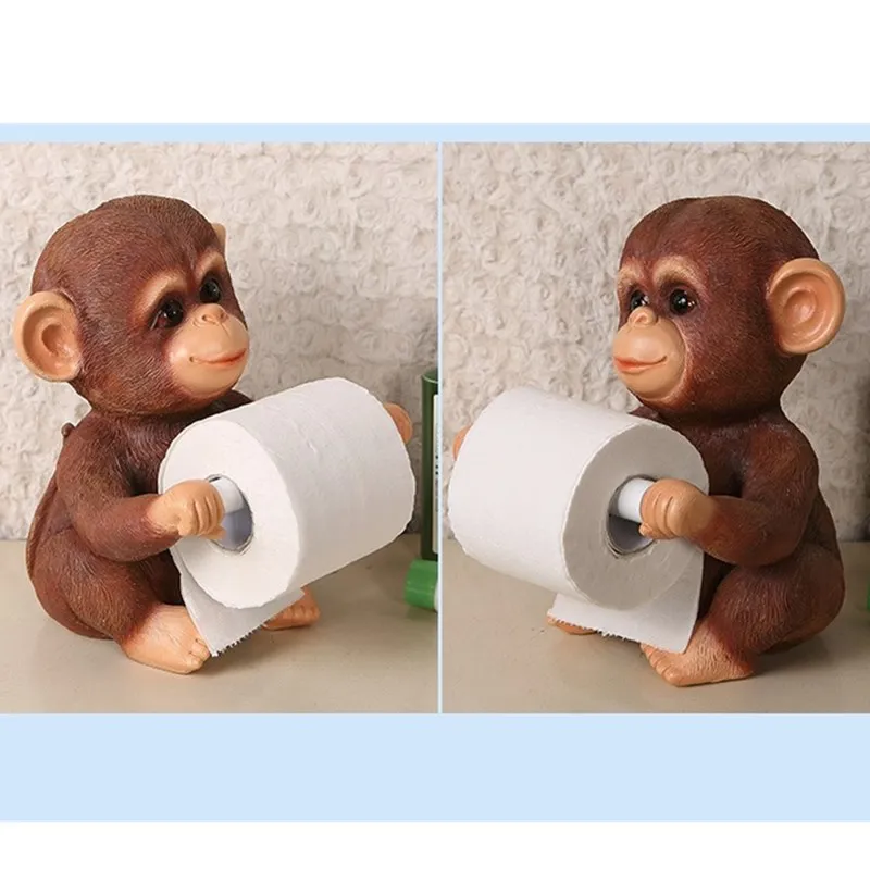 Милый слон, обезьяна, настольная подставка, домашняя вешалка для полотенец, креативный держатель для туалетной бумаги для ресторана, кухни, держатель для туалетной бумаги R2051