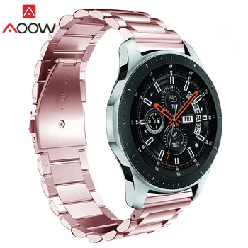 

20mm 22mm Stainless Steel Watchband for Samsung Galaxy Watch 42mm 46mm Active Rose Metal Bracelet Strap Band for SM-R800 SM-R810