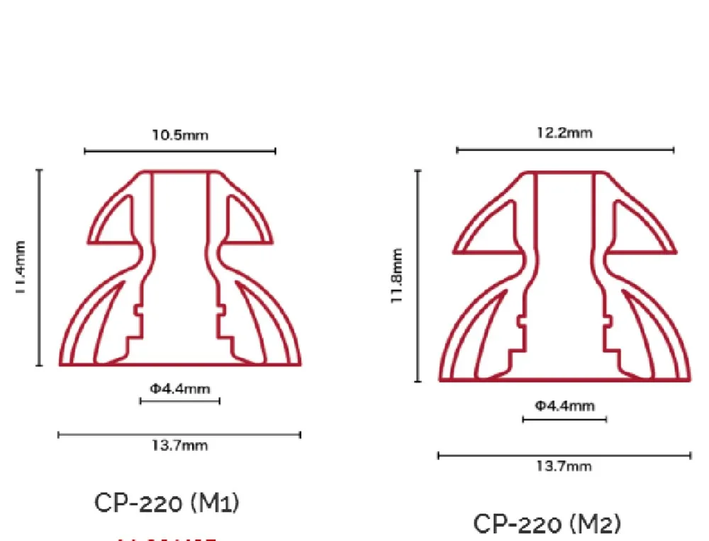 DUNU SpinFit CP220/CP230/CP240 наушники-вкладыши, патентованный силиконовый наушник, 1 пара наушников