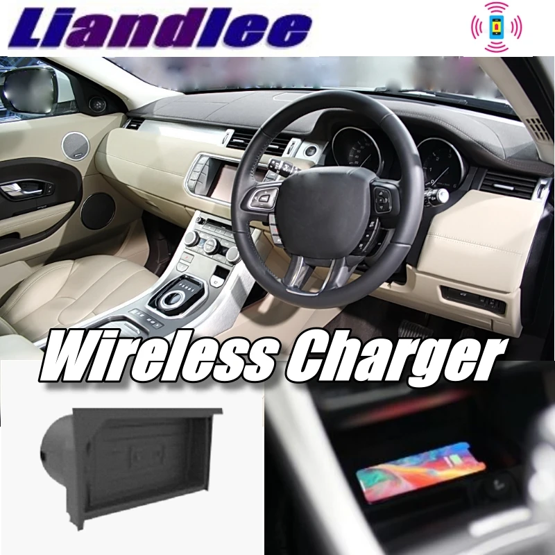 Беспроводной автомобильный подлокотник Liandlee для телефона Быстрая Зарядка qi Range