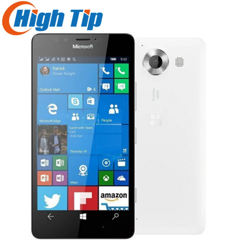 Lumia 950 Оригинальный разблокированный телефон с двумя Sim картами Microsoft мобильный LTE