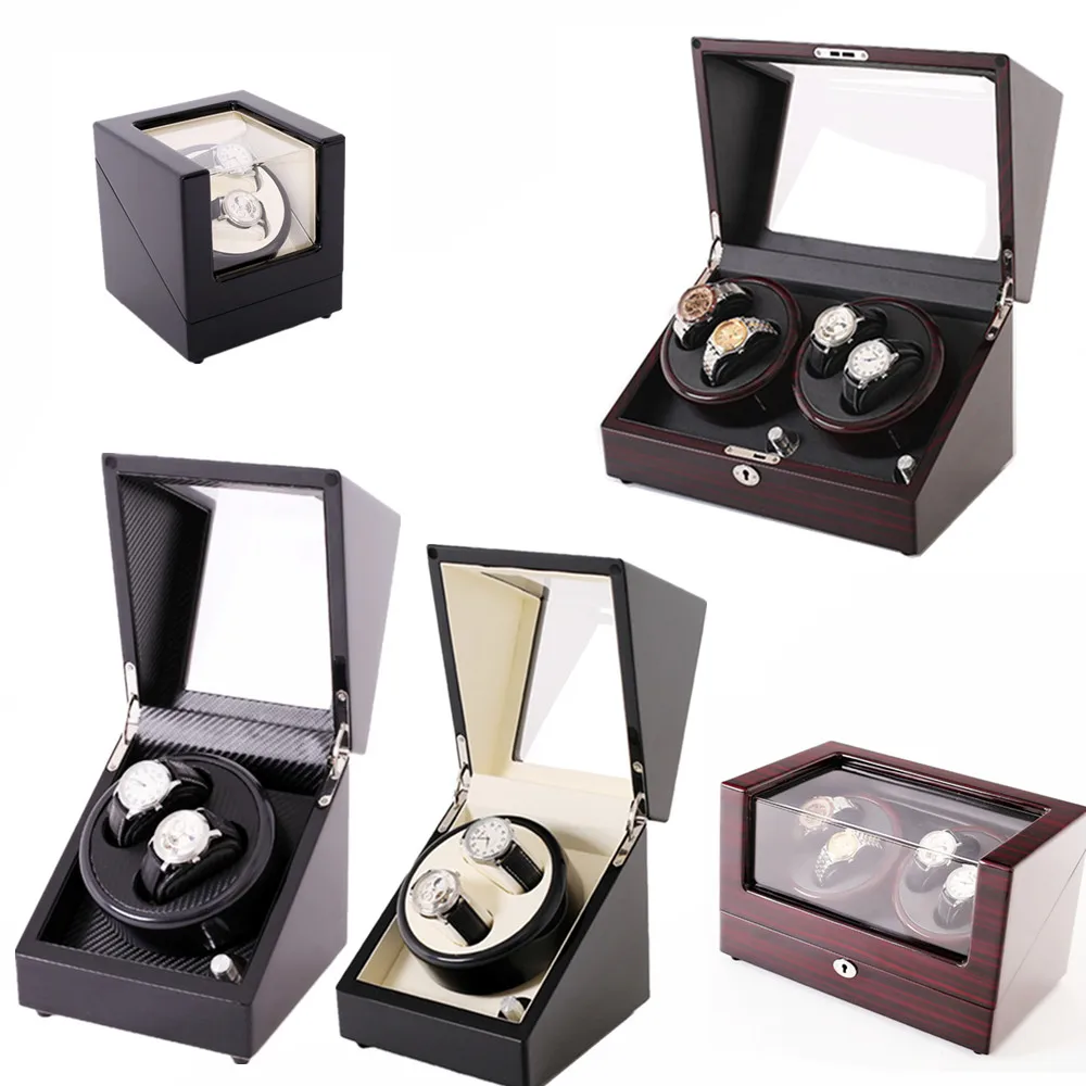 

Sandalwood Luxury Automatic Watch Winder Boxes Full Model Slient Japan Motor for Brand Watches Display&Storage