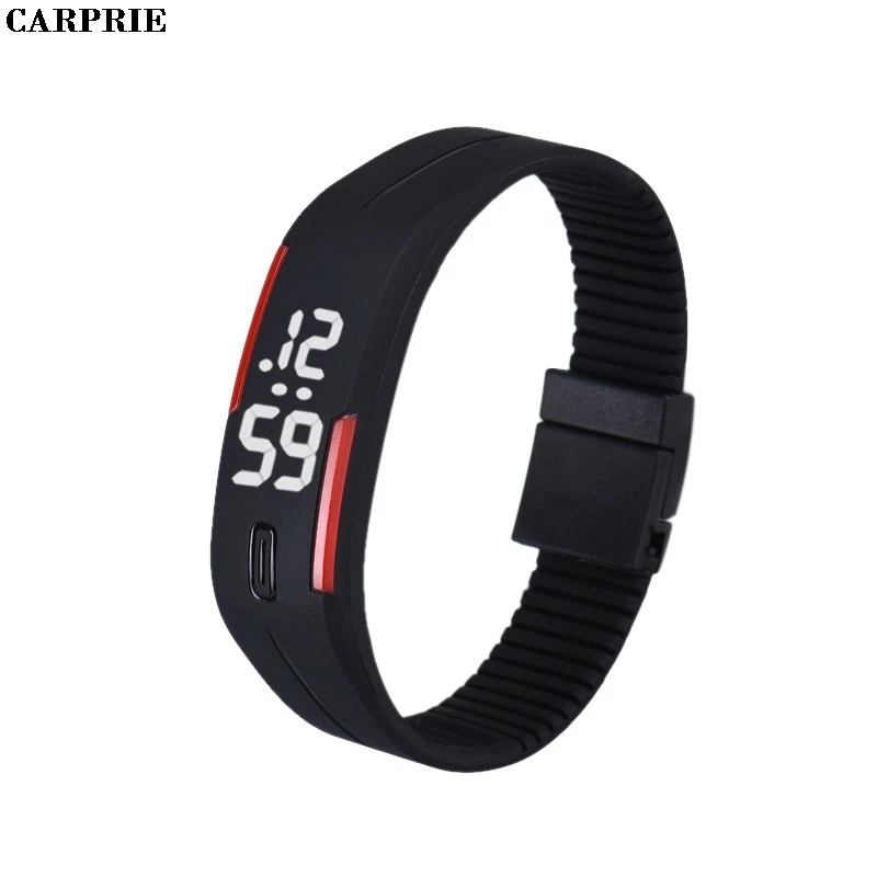 

Mens Womens Rubber LED Watch Date Sports Bracelet Digital Wrist Watch B&R Factory Price Drop Shipping