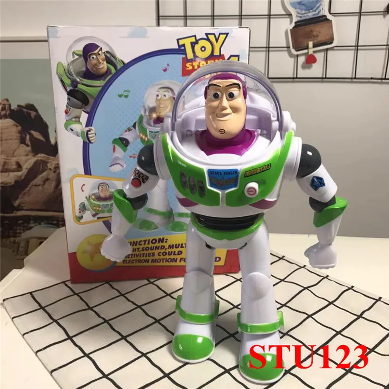 

9.84''Toy Story 4 Buzz Lightyear Anniversary Edition LED Can pronounce PVC Action Figure Collectible Model Toys Boxed 25cm N720