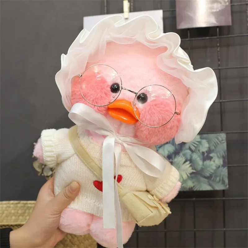 30 см розовые плюшевые мягкие игрушки Lalafanfan Кукла Kawaii Cafe Mimi желтая утка для