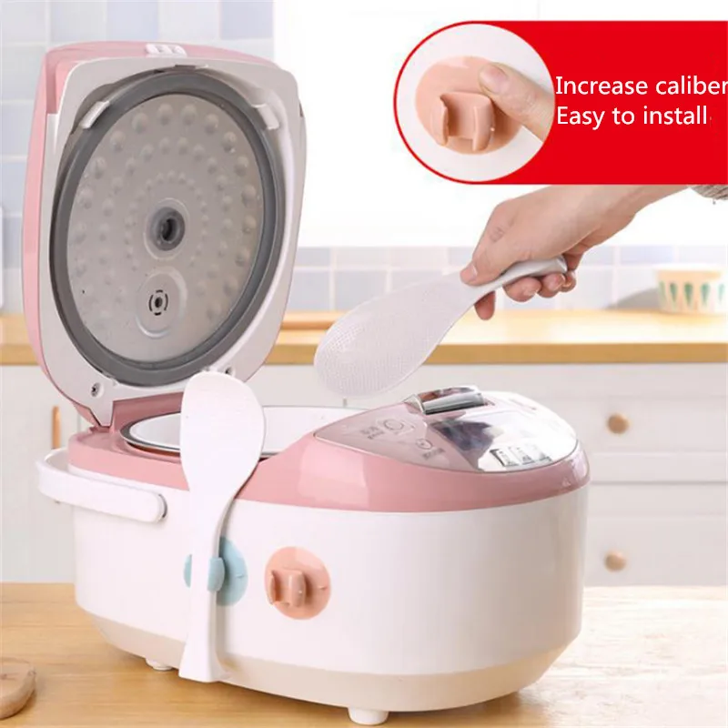 

CTREE Kitchen Rice Spoon Storage Rack Creative Home Gadgets Suction Cup Rice Cooker Rice Spoon Rack Kitchen Accessories C696