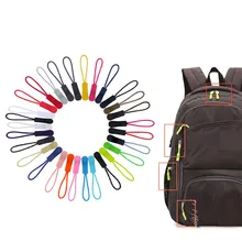 Цветной шнур на молнии 20 шт. Pull Apparel тактический рюкзак аксессуары застежка-молния DIY молния головка шнур веревка ремешок для телефона слайдер