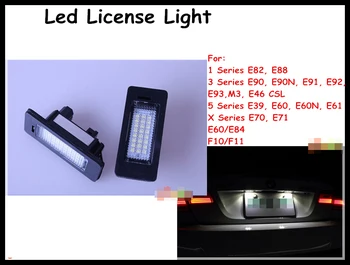 

2Pcs Xenon White LED car registration number License plate Lamp For E90 E91 E92 E93 F30 F31 f34(318 320 325 328 330 335 M3)