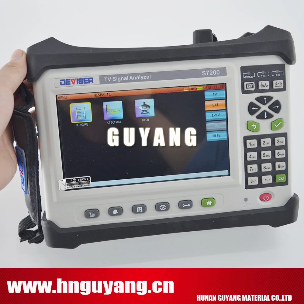 

2019 NEW Version Deviser S7200 Digital Satellite TV Analyzer DVB-C/T/H/T2/S/S2 support 4K H.265