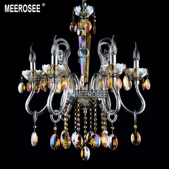 

Modern Colorful Crystals Chandelier Light Fixture Lustres de cristal Lighting for Living Dining room Lamparas de techo Home