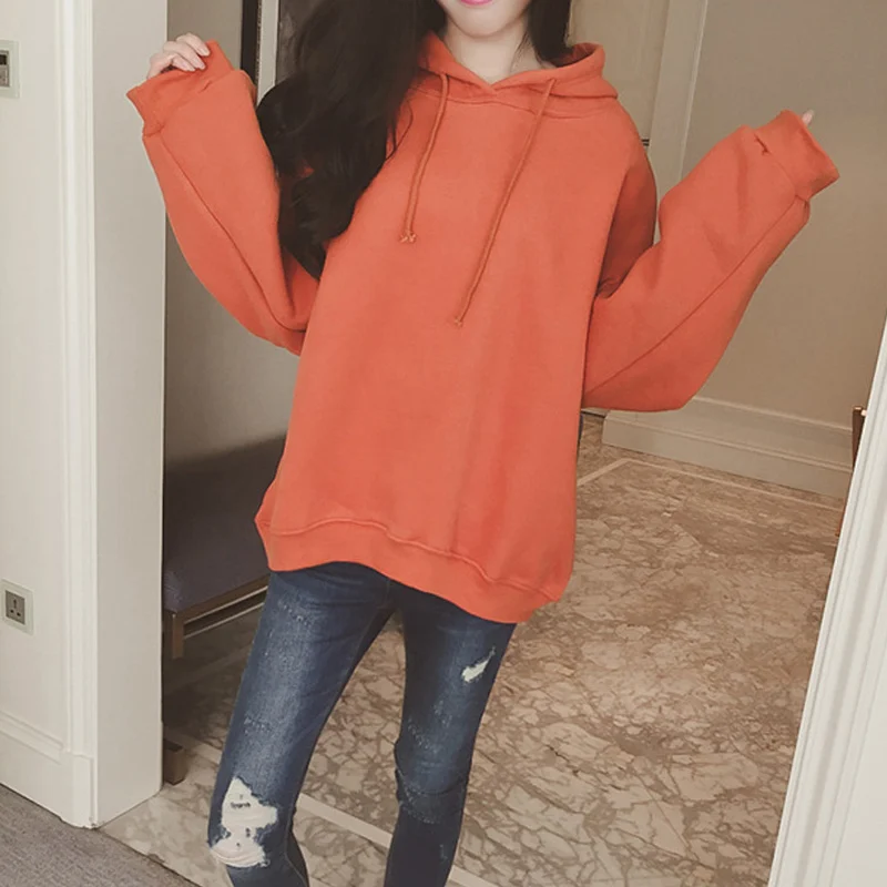 

Women Autumn Hoodies Long Sleeves Hooded Pullover Loose Embroidery Casual Tops NYZ Shop
