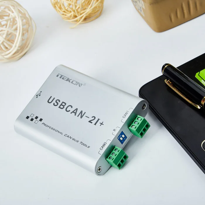 USBCAN автобус анализатор usbcan-2I+ Совместимость Чжоу ли Гонг может карты Поддержка Android изоляция ремня