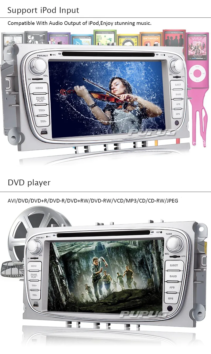Best 2 Din 7 Inch In Dash Car DVD Player FOR Mondeo Focus 2012 2013 2014 Dual Core GPS Navigation Radio FM Steering wheel control 6 Best 2 Din 7 Inch In Dash Car DVD Player FOR Mondeo Focus 2012 2013 2014 Dual Core GPS Navigation Radio FM Steering wheel control 6