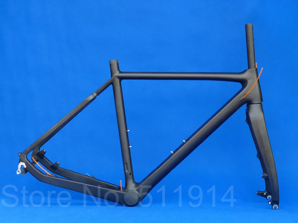 Cheap High Quality New Full Carbon Fiber UD Matt Cyclocross Bike Bicycle Disc Brake Frame Fork Headset FR-603 0 Cheap High Quality New Full Carbon Fiber UD Matt Cyclocross Bike Bicycle Disc Brake Frame Fork Headset FR-603 0