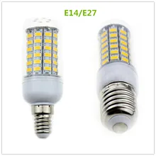 AC220V 240V E27 E14 Led Bulbs Light Lamps 5730 69leds LED Corn Led Bulb Christmas lampada