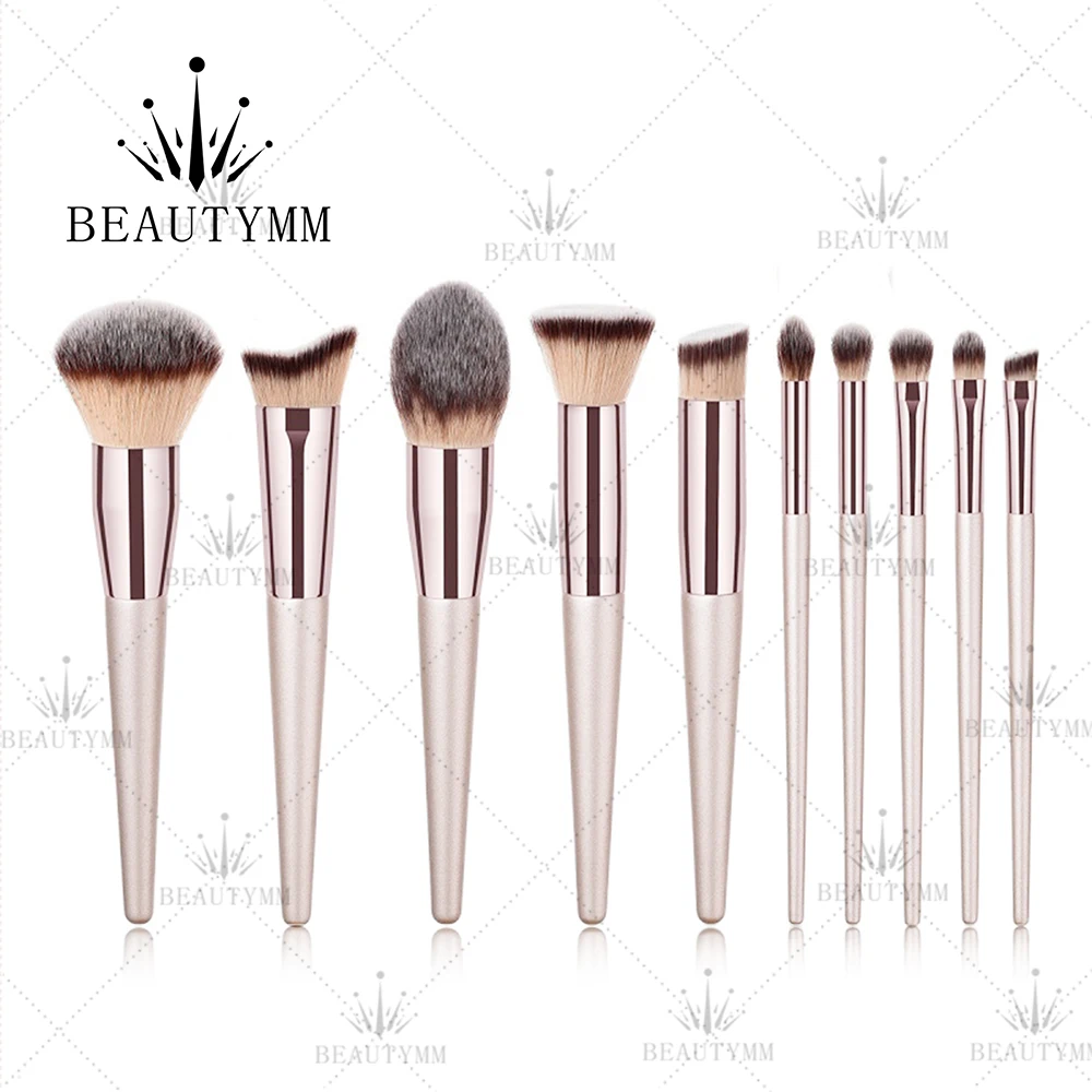 

New Women's Fashion Brushes Wooden Foundation Cosmetic Eyebrow Eyeshadow Brush Makeup Brush Sets Tools For Make up Portable Ey