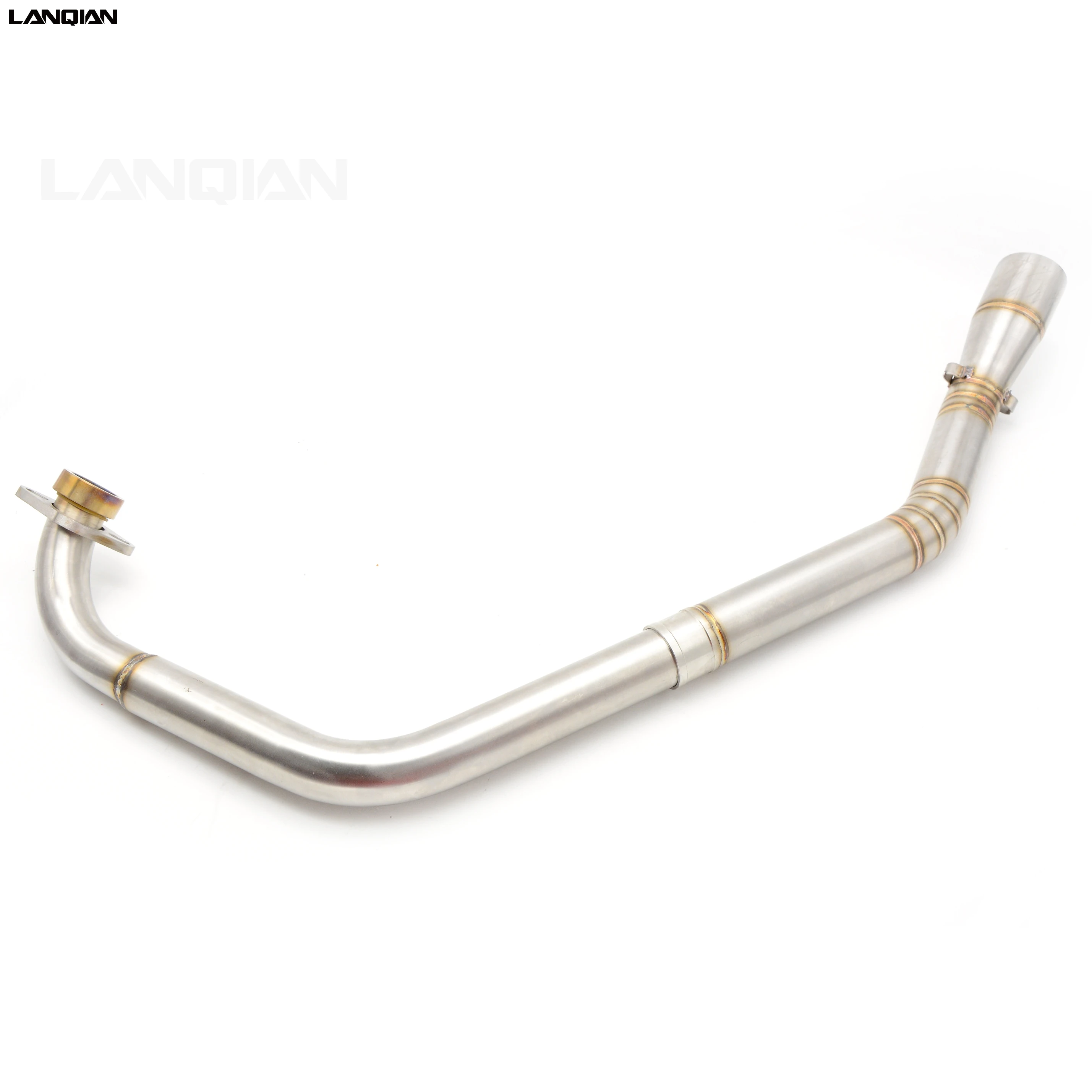 Mid exhaust pipe motorcycle exhaust link pipe mid pipe stainless steel