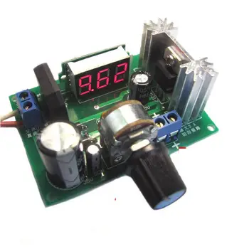 

DC Buck Step Down Converter Module LM317 Voltage Regulator + Volt meter 12V 5v Input: DC:0-30v AC:0-22V Output: DC 1.25-30V