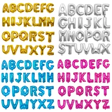16 Inch Alfabet Letters Ballonnen Kids Birthday Party Supplies Folie Ballon Bruiloft Decoratie Goud Zilver Opblaasbare Lucht Ballon