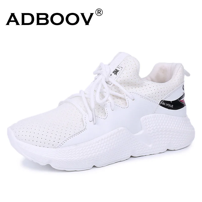 

ADBOOV Low Top Shark Casual Sneakers Women Lycra Vamp Breathable Lycra Vamp Breathable Woman Tenis Feminino Black, White, Pink