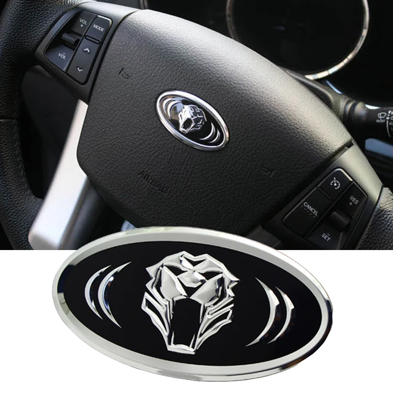 Tiger head эмблема рулевого колеса 6.2x3.2см для KIA RIO SPORTAGE 2013 2014 CEED CERATO SORENTO SOUL K5 K2 K3 K7