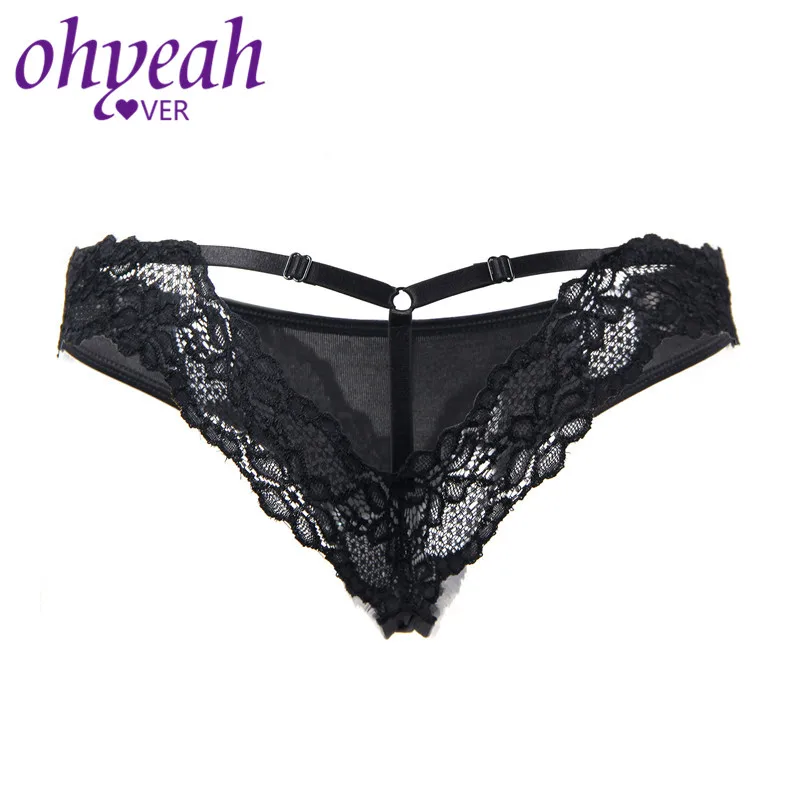 

Ohyeahlover Black White Pink Underwear Women Sexy G String Lace Hollow Tanga Bragas Mujer Low Waist Thongs Briefs Female PM5167