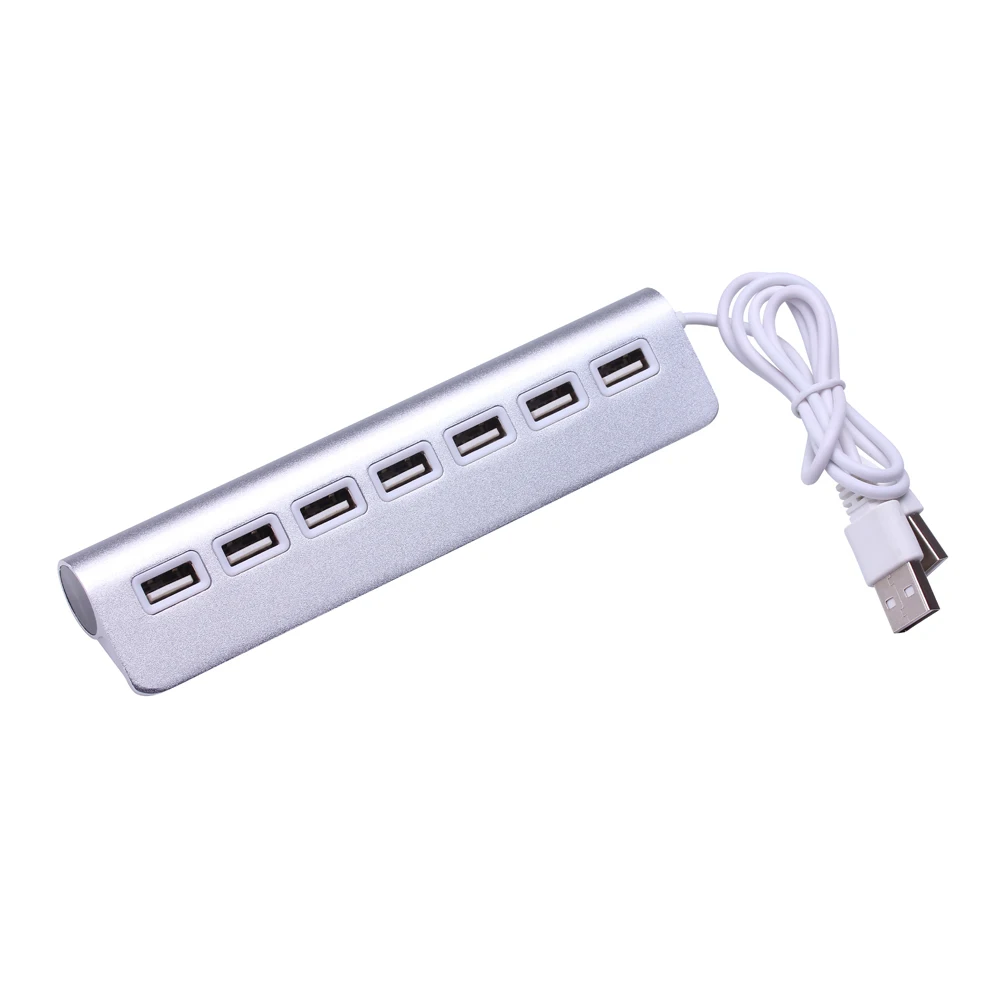

2017 Newest Mini Aluminum Alloy High Speed 7 Ports USB 2.0 HUB Adapter For Mac PC Laptop Computer Peripherals Accessories