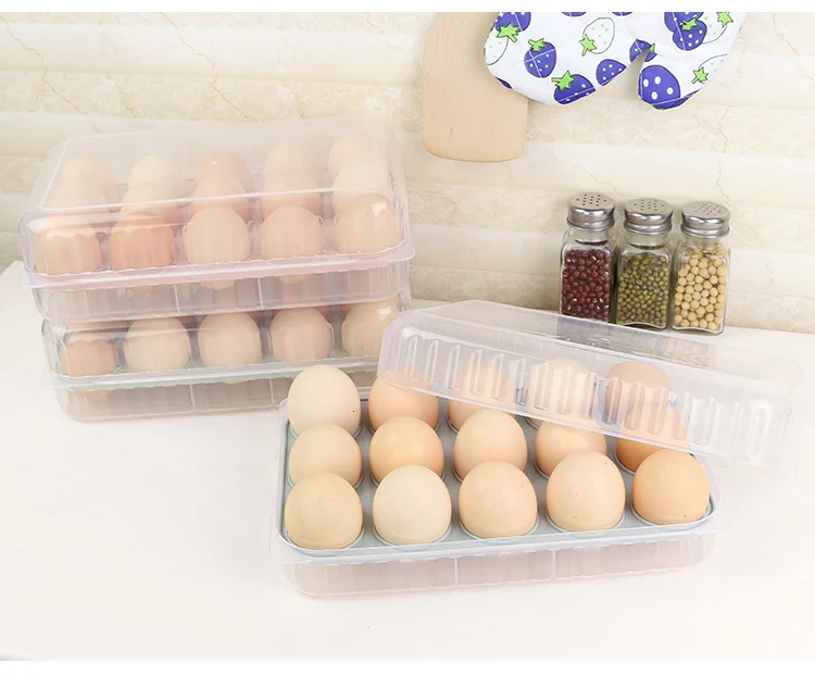 BNBS подлинный 4815 три цвета двухслойные 15 сетки портативный лоток для яиц контейнер в холодильник коробка для хранения держать яйца свежий держатель