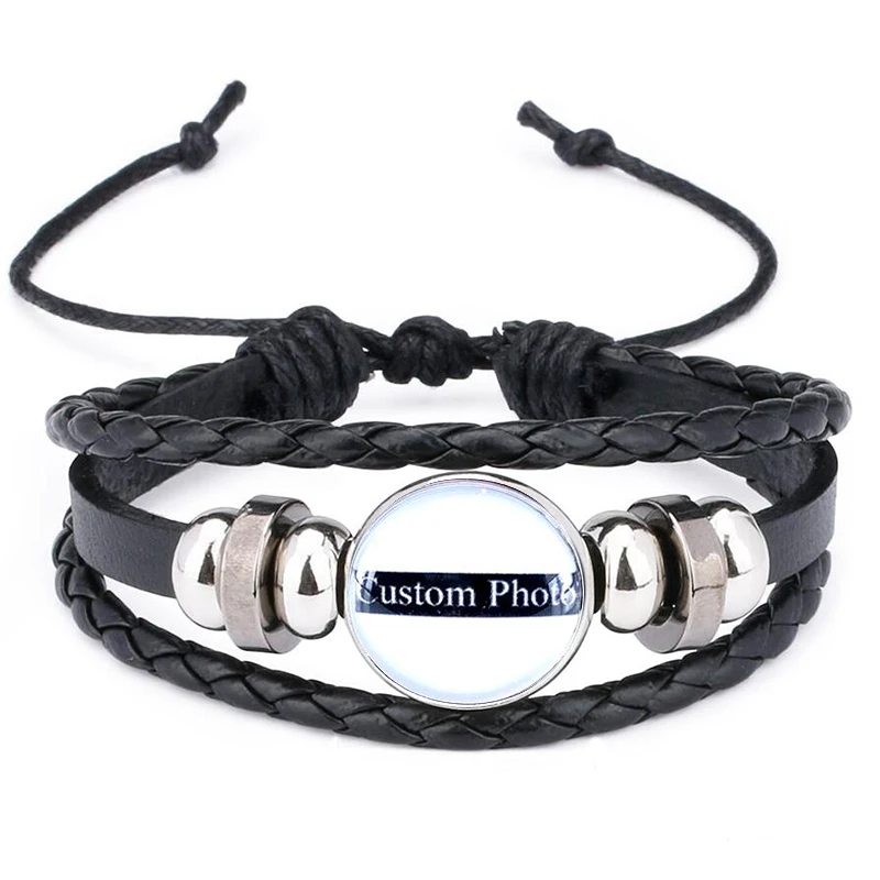 

Customized Charm Bracelet Customer Made 18mm Cabochon Gems Snaps Button Bracelet for Personalized Jewelry Gift B18132