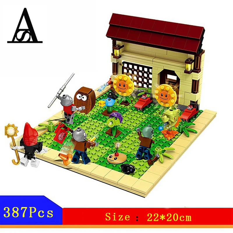 

New plants vs zombies struck game toy action toy & figures Building Blocks Bricks brinquedos toys my world minecrafted playmobil