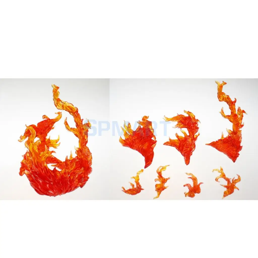 DIY Burning Flame Effect Action Figure Display Stand Support Holder for Gundam Bandai Saint Seiya