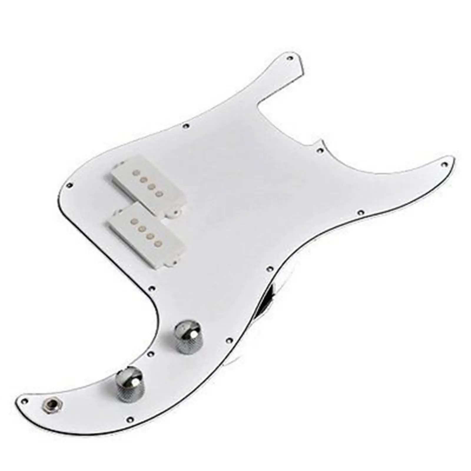

Loaded Prewired 3-ply White Pickguard w/ Pickup For PB Precision Bass New