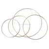 3.5-19cm Metal Dream Catcher Ring Macrame Craft Hoop Gold DIY Dreamcatcher Accessory 10 Szies 5