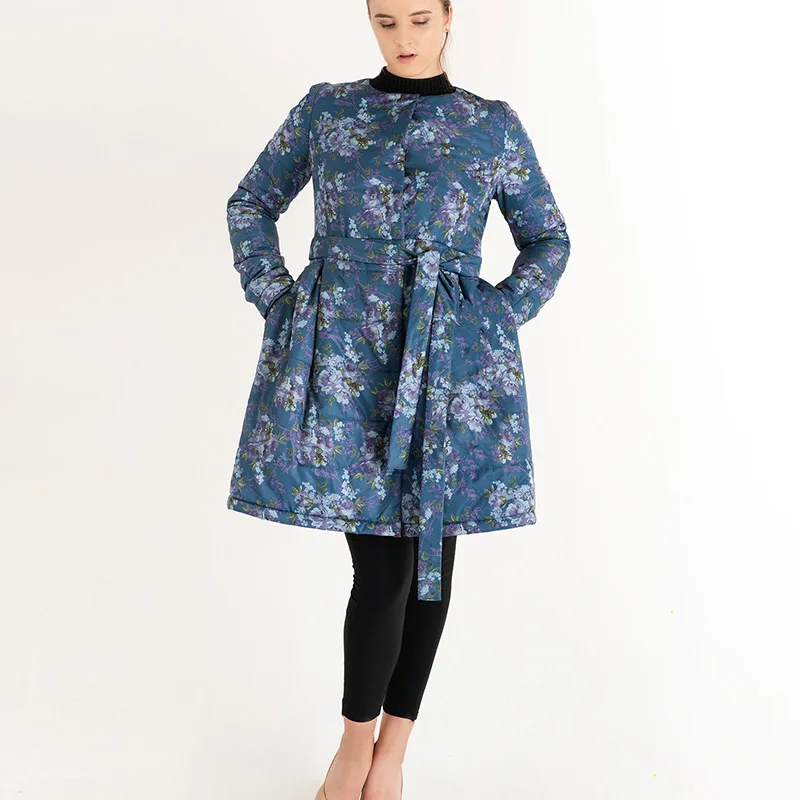 

Flower Print Thick Parkas Women Winter Jacket 2018 Long Brand Women Coat Winter Down Jacket Fashion Warm Female Coats 4XL-6XL