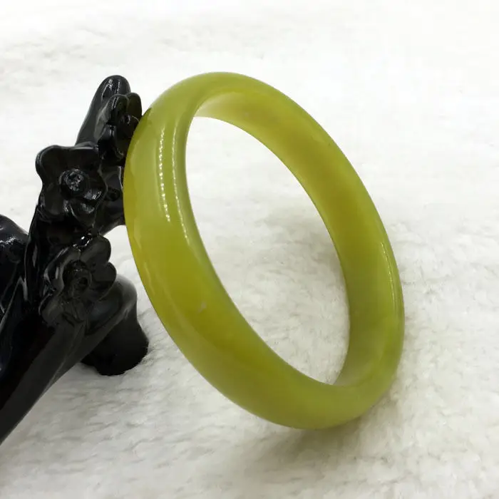 

Hot sell ->@@ 59mm Certified Grade A Genuine 100% Natural Green stone Gems Bangle Bracelet 5809 NEW -Top quality