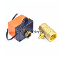 1/" DN15 AC220V латунный моторизованный шаровой клапан Тип переключателя Электрический 2way 3 провода воды регулирующий клапан