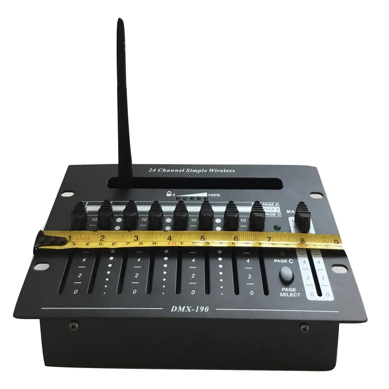 

Stage Light 24 Channels Wireless MINI DMX Controller With Chargeable Lithium Battery WIFI DMX Console System DMX190 Console